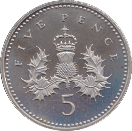 1993 PROOF FIVE PENCE 5P - 5p PROOF - Cambridgeshire Coins