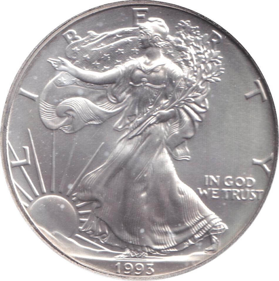 1993 SILVER LIBERTY DOLLAR USA - Cambridgeshire Coins