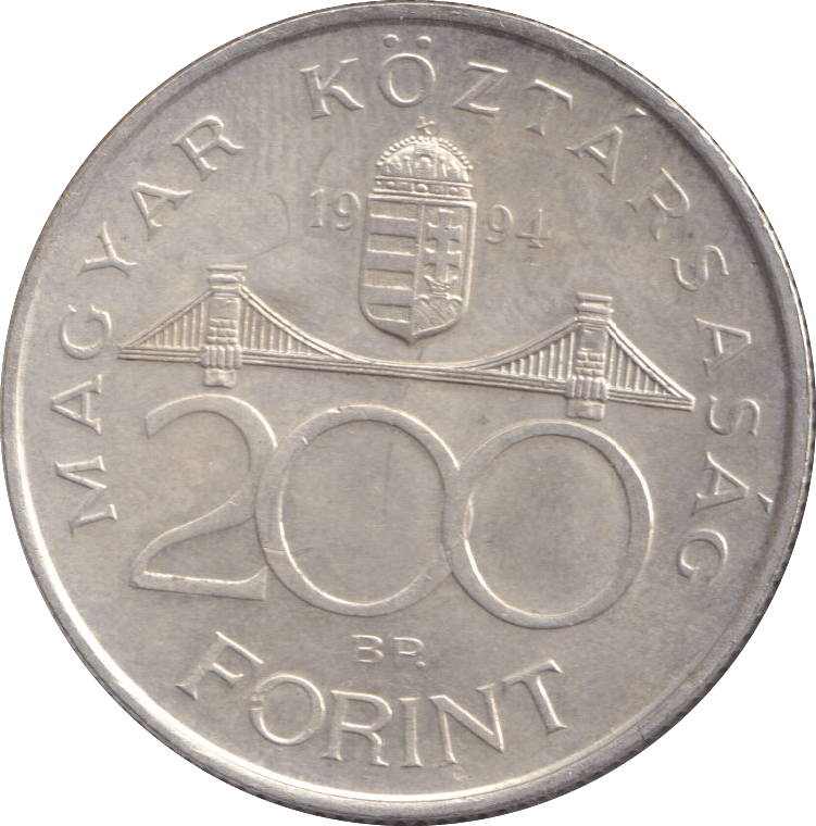 1994 200 FORINT HUNGARY - WORLD COINS - Cambridgeshire Coins
