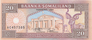 1994 5 10 20 50 SHILLINGS SET BANKNOTE SOMALILAND REF 966 - World Banknotes - Cambridgeshire Coins