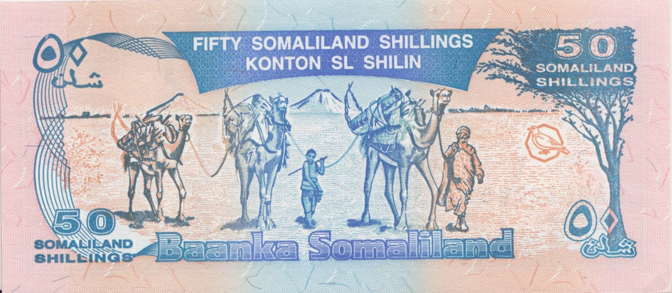 1994 5 10 20 50 SHILLINGS SET BANKNOTE SOMALILAND REF 966 - World Banknotes - Cambridgeshire Coins