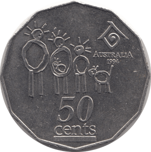 1994 AUSTRALIA 50 CENTS - WORLD COINS - Cambridgeshire Coins