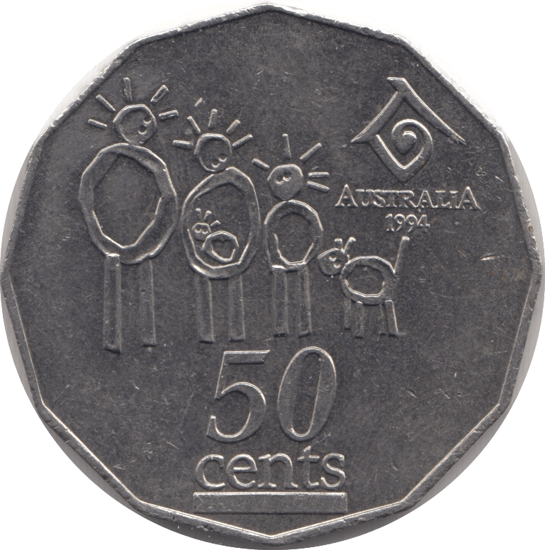 1994 AUSTRALIA 50 CENTS - WORLD COINS - Cambridgeshire Coins