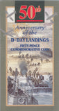 1994 Brilliant Uncirculated 50p Coin D-Day Landings Commemorative Coins Pack Sealed BU - 50p BU Pack - Cambridgeshire Coins