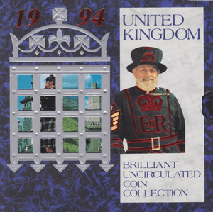 1994 BRILLIANT UNCIRCULATED COIN YEAR SET - Brilliant Uncirculated Year Sets - Cambridgeshire Coins