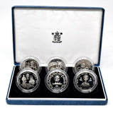 1994 Caribbean Dollars Royal Visit Silver Proof Coin Collection BOX + COA - Silver Proof Piedfort - Cambridgeshire Coins
