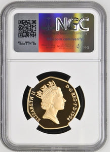 1994 GOLD PROOF NORMANDY INVASION 50P (NGC) PF69 ULTRA CAMEO - NGC GOLD COINS - Cambridgeshire Coins