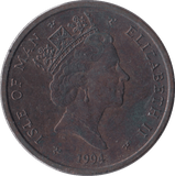 1994 ISLE OF MAN TWO PENCE - WORLD COINS - Cambridgeshire Coins