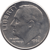 1994 ONE DIME USA - SILVER WORLD COINS - Cambridgeshire Coins