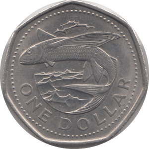1994 ONE DOLLAR BARBADOS - WORLD COINS - Cambridgeshire Coins