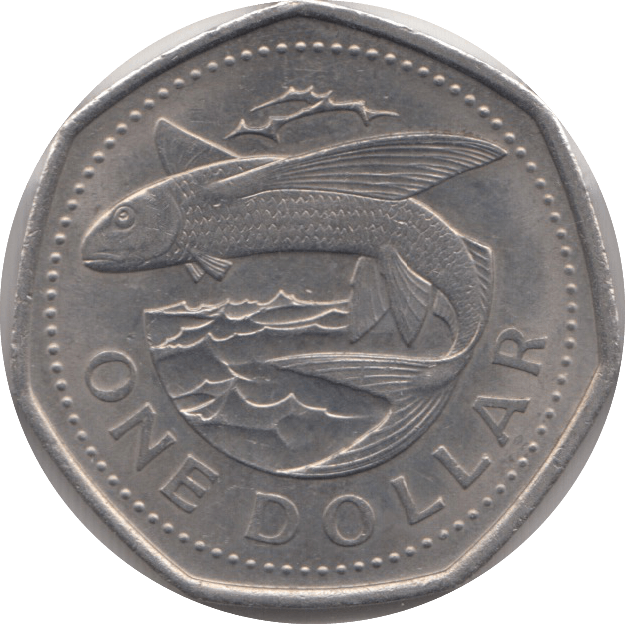 1994 ONE DOLLAR BARBADOS - WORLD COINS - Cambridgeshire Coins