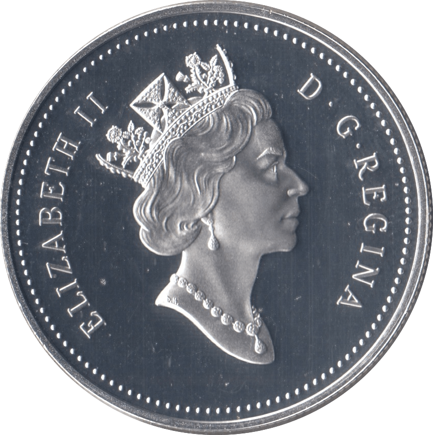 1994 SILVER ONE DOLLAR ROYAL CANADIAN MINT HUSKIES - SILVER WORLD COINS - Cambridgeshire Coins
