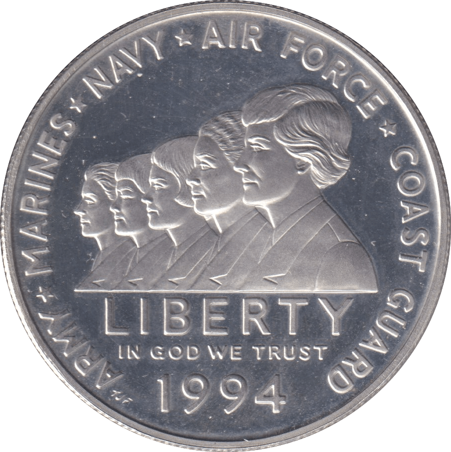 1994 SILVER ONE DOLLAR USA - SILVER WORLD COINS - Cambridgeshire Coins