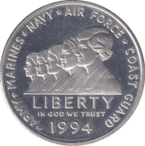 1994 SILVER ONE DOLLAR USA - SILVER WORLD COINS - Cambridgeshire Coins