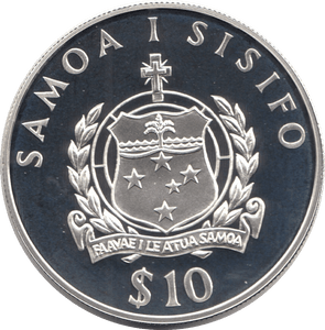 1994 SILVER PROOF 10 DOLLARS WESTERN SAMOA 925 SILVER - SILVER PROOF COMMEMORATIVE - Cambridgeshire Coins