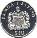 1994 SILVER PROOF 10 DOLLARS WESTERN SAMOA 925 SILVER - SILVER PROOF COMMEMORATIVE - Cambridgeshire Coins