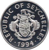1994 SILVER PROOF 25 RUPEES SEYCHELLES 925 SILVER (COA) REF 13 - SILVER PROOF COMMEMORATIVE - Cambridgeshire Coins