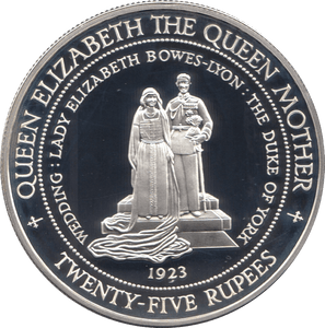 1994 SILVER PROOF 25 RUPEES SEYCHELLES 925 SILVER (COA) REF 13 - SILVER PROOF COMMEMORATIVE - Cambridgeshire Coins