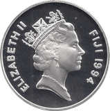 1994 SILVER PROOF 5 DOLLARS FIJI 925 SILVER (COA) REF 24 - SILVER PROOF COMMEMORATIVE - Cambridgeshire Coins