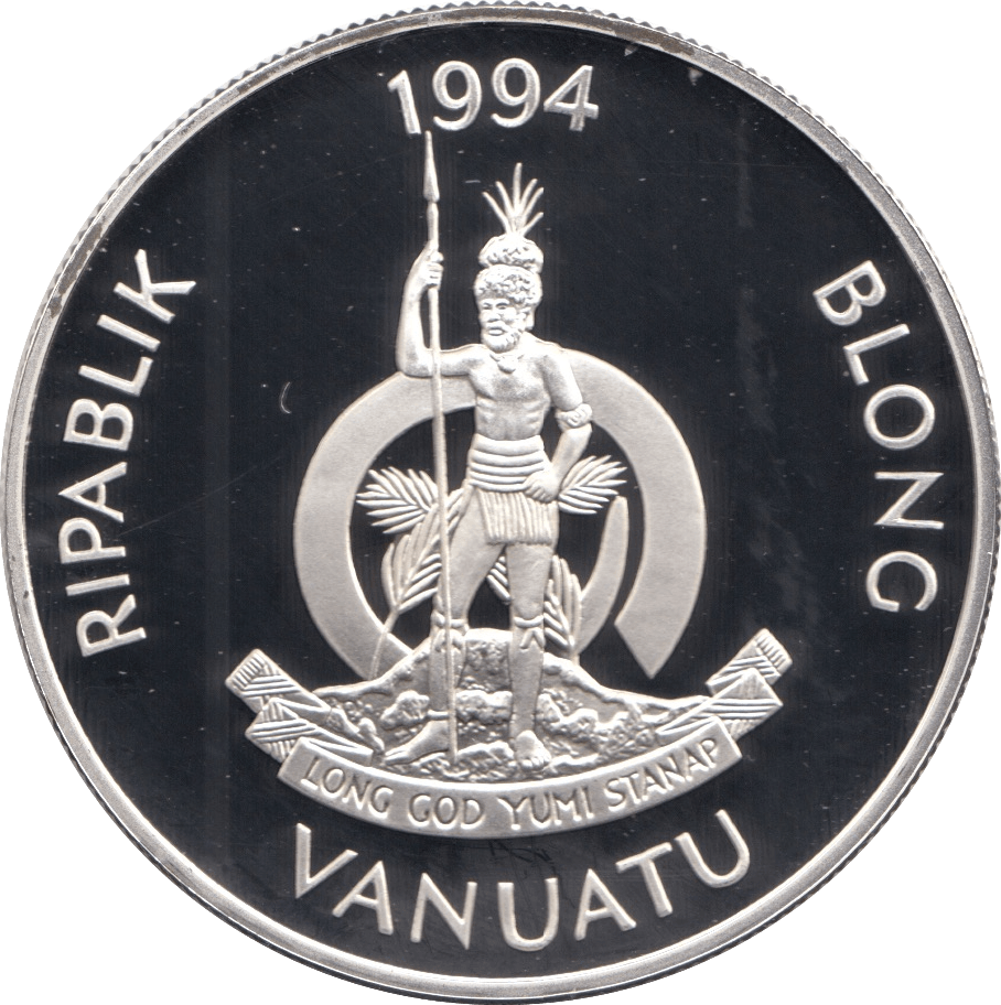 1994 SILVER PROOF 50 VATU VANUATU 925 SILVER (COA) REF 22 - SILVER PROOF COMMEMORATIVE - Cambridgeshire Coins