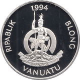 1994 SILVER PROOF 50 VATU VANUATU 925 SILVER (COA) REF 22 - SILVER PROOF COMMEMORATIVE - Cambridgeshire Coins
