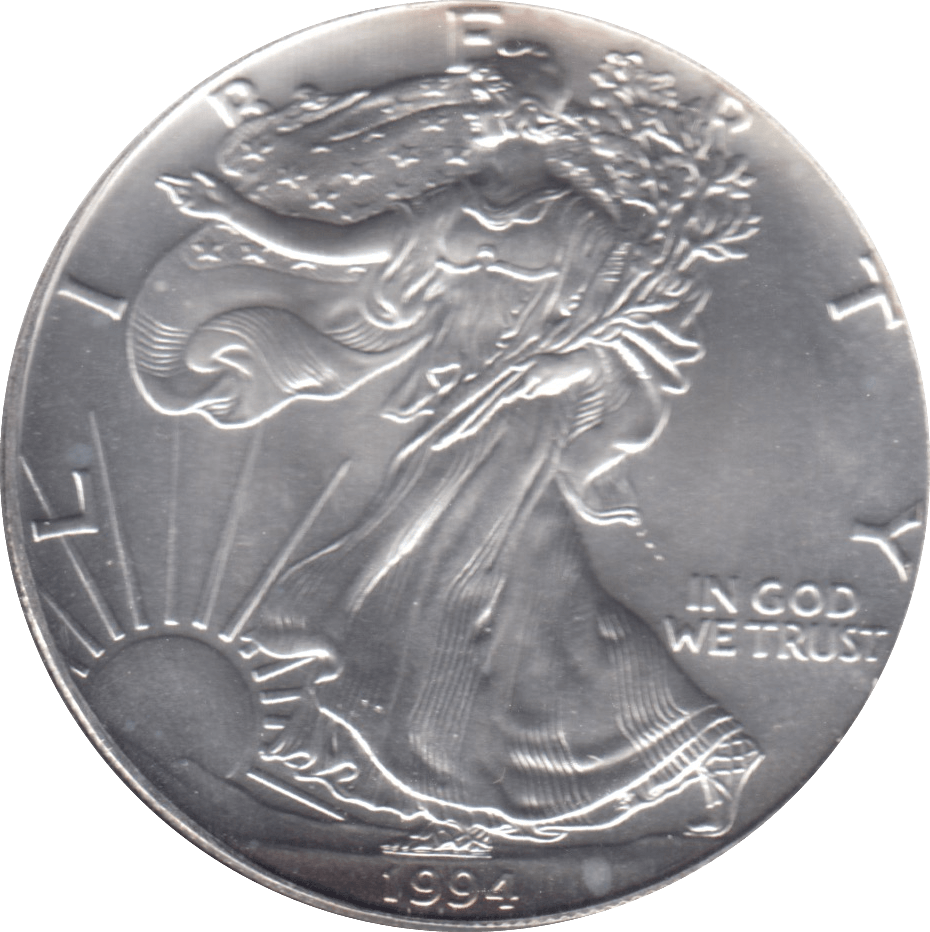 1994 USA SILVER DOLLAR - SILVER WORLD COINS - Cambridgeshire Coins