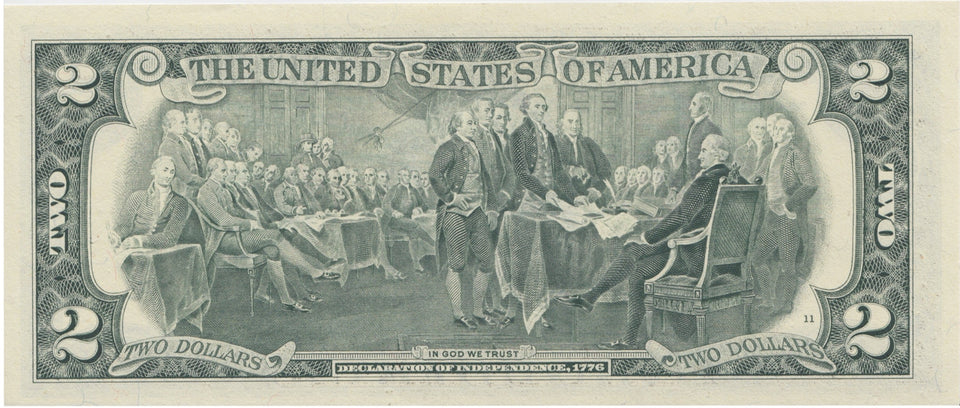 1995 2 DOLLARS BANKNOTE USA REF 1003 - World Banknotes - Cambridgeshire Coins