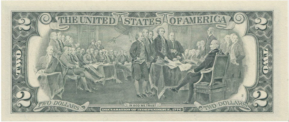 1995 2 DOLLARS BANKNOTE USA REF 998 - World Banknotes - Cambridgeshire Coins