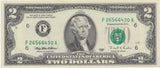 1995 2 DOLLARS BANKNOTE USA REF 998 - World Banknotes - Cambridgeshire Coins