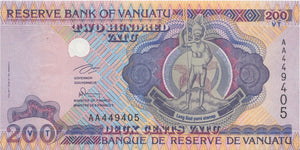 1995 200 VATU BANKNOTE VANUATU REF 1012 - World Banknotes - Cambridgeshire Coins