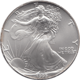 1995 AMERICAN EAGLE SILVER DOLLAR USA - SILVER WORLD COINS - Cambridgeshire Coins