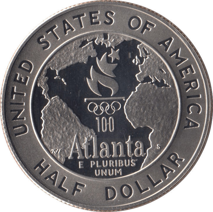 1995 ATLANTA OLYMPIAD HALF DOLLAR USA - WORLD COINS - Cambridgeshire Coins