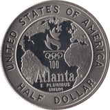 1995 ATLANTA OLYMPIAD HALF DOLLAR USA - WORLD COINS - Cambridgeshire Coins