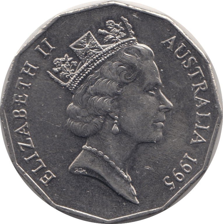 1995 AUSTRALIA 50 CENTS - WORLD COINS - Cambridgeshire Coins
