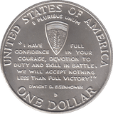 1995 DENVER COMMEMORATIVE DOLLAR D-DAY USA - SILVER WORLD COINS - Cambridgeshire Coins
