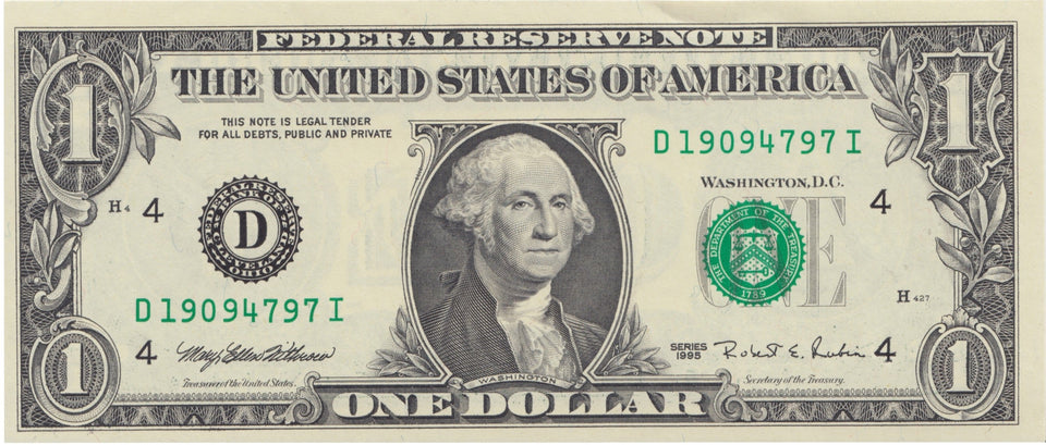 1995 DOLLAR BANKNOTE USA REF 997 - World Banknotes - Cambridgeshire Coins