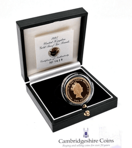 1995 Gold Proof £2 Bank Of England Coin Box COA Bullion Double Sovereign 1628 - Gold Proof £2 - Cambridgeshire Coins
