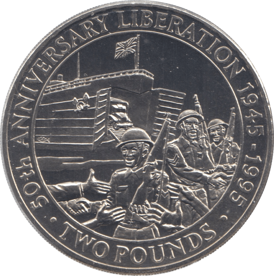 1995 GUERNSEY LIBERATION ANNIVERSARY TWO POUNDS - WORLD COINS - Cambridgeshire Coins