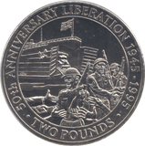 1995 GUERNSEY LIBERATION ANNIVERSARY TWO POUNDS - WORLD COINS - Cambridgeshire Coins