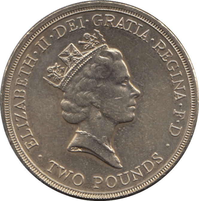 1995 NATIONS UNITED FOR PEACE - £2 CIRCULATED - Cambridgeshire Coins