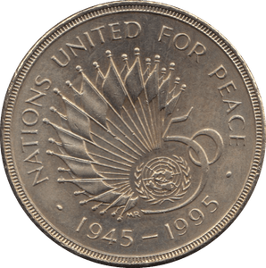 1995 NATIONS UNITED FOR PEACE - £2 CIRCULATED - Cambridgeshire Coins
