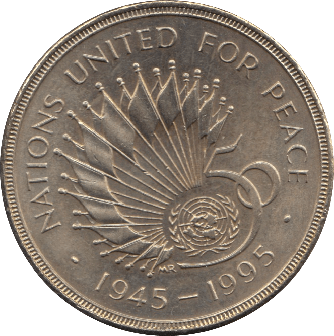 1995 NATIONS UNITED FOR PEACE - £2 CIRCULATED - Cambridgeshire Coins