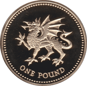 1995 ONE POUND PROOF £1 WELSH DRAGON - £1 Proof - Cambridgeshire Coins
