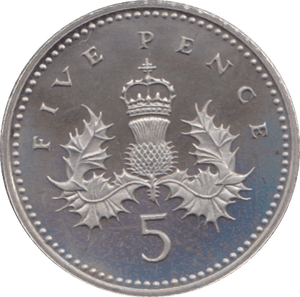 1995 PROOF FIVE PENCE 5P - 5p PROOF - Cambridgeshire Coins