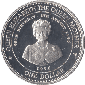 1995 SILVER 1 DOLLAR BARBADOS - SILVER WORLD COINS - Cambridgeshire Coins