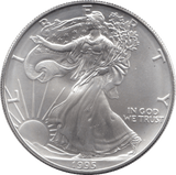 1995 SILVER LIBERTY DOLLAR USA - SILVER WORLD COINS - Cambridgeshire Coins