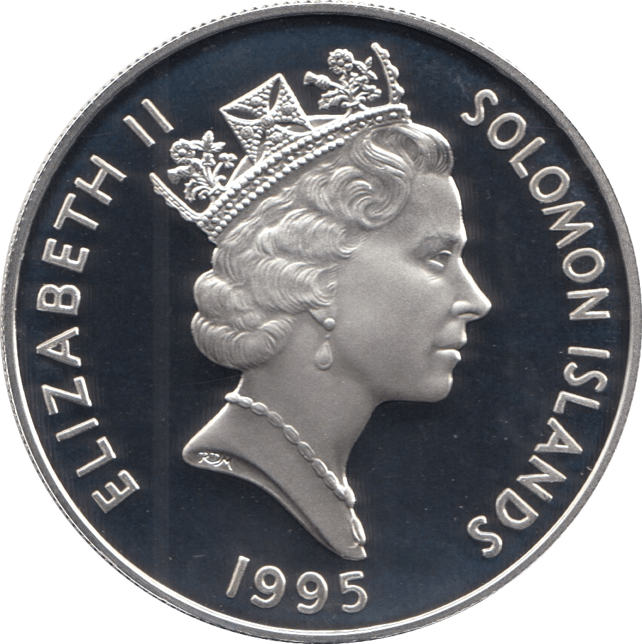 1995 SILVER PROOF 10 DOLLARS SOLOMON ISLANDS 925 SILVER (COA)REF C12 - SILVER PROOF COMMEMORATIVE - Cambridgeshire Coins