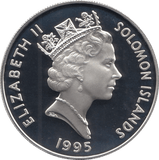1995 SILVER PROOF 10 DOLLARS SOLOMON ISLANDS 925 SILVER (COA)REF C12 - SILVER PROOF COMMEMORATIVE - Cambridgeshire Coins