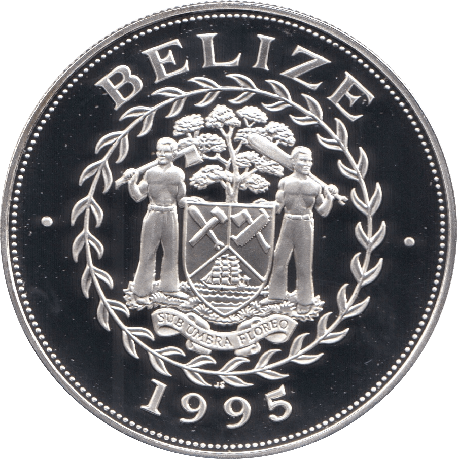 1995 SILVER PROOF 5 DOLLARS BELIZE 925 SILVER (COA) REF 16 - SILVER PROOF COMMEMORATIVE - Cambridgeshire Coins