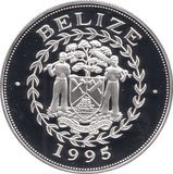 1995 SILVER PROOF 5 DOLLARS BELIZE 925 SILVER (COA) REF 16 - SILVER PROOF COMMEMORATIVE - Cambridgeshire Coins